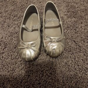 Carter's Metallic Silver Kids Dress Shoes